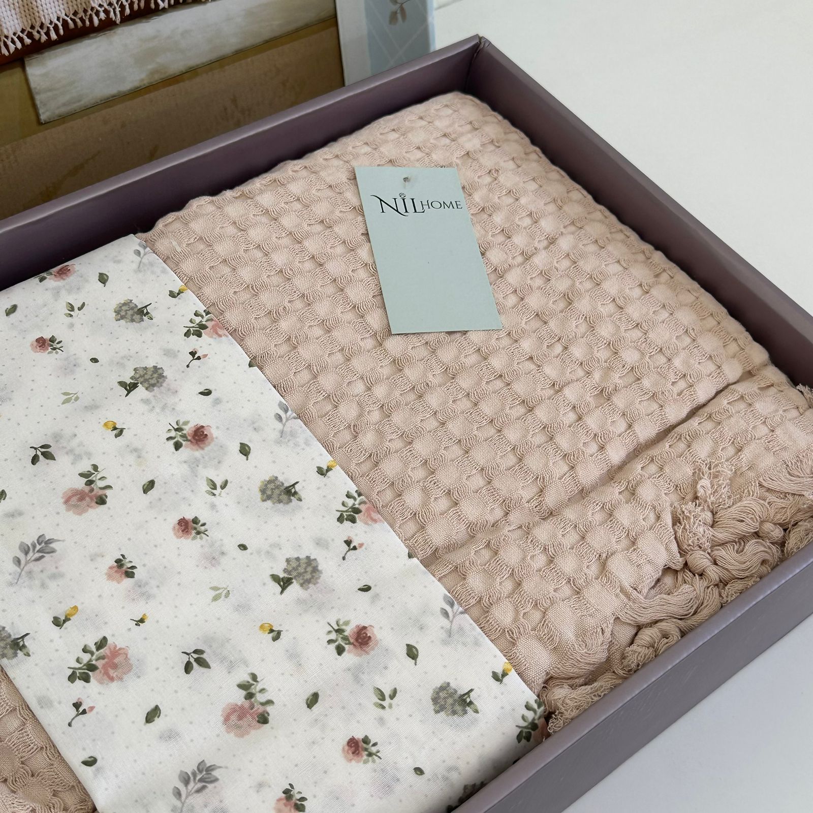 Parure de Lit NILHome Soft Pike - 4 pièces