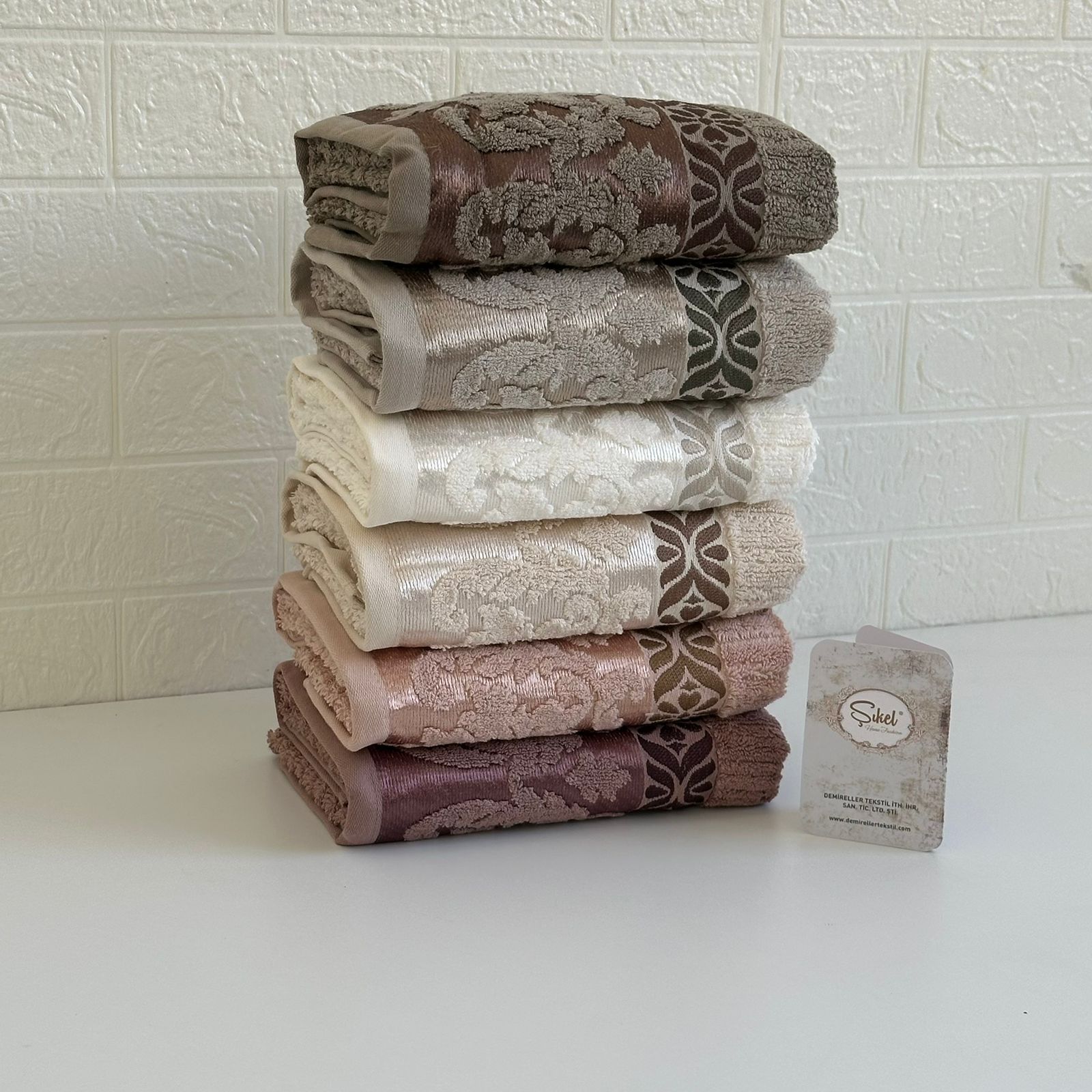Lot de 6 serviettes de Bain en Coton Ultra Lux - Haut Qualité