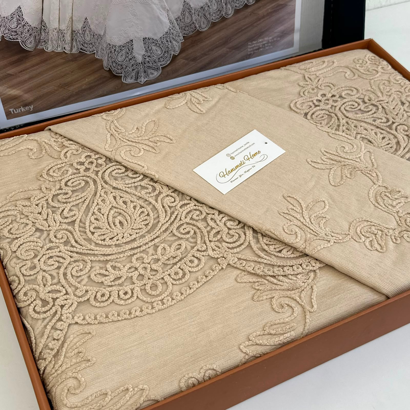 Parure de Lit Kamraya Haut Couture 100% Coton 6 pièces