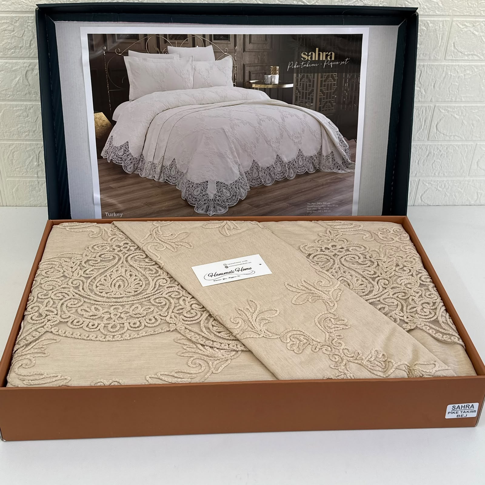 Parure de Lit Kamraya Haut Couture 100% Coton 6 pièces