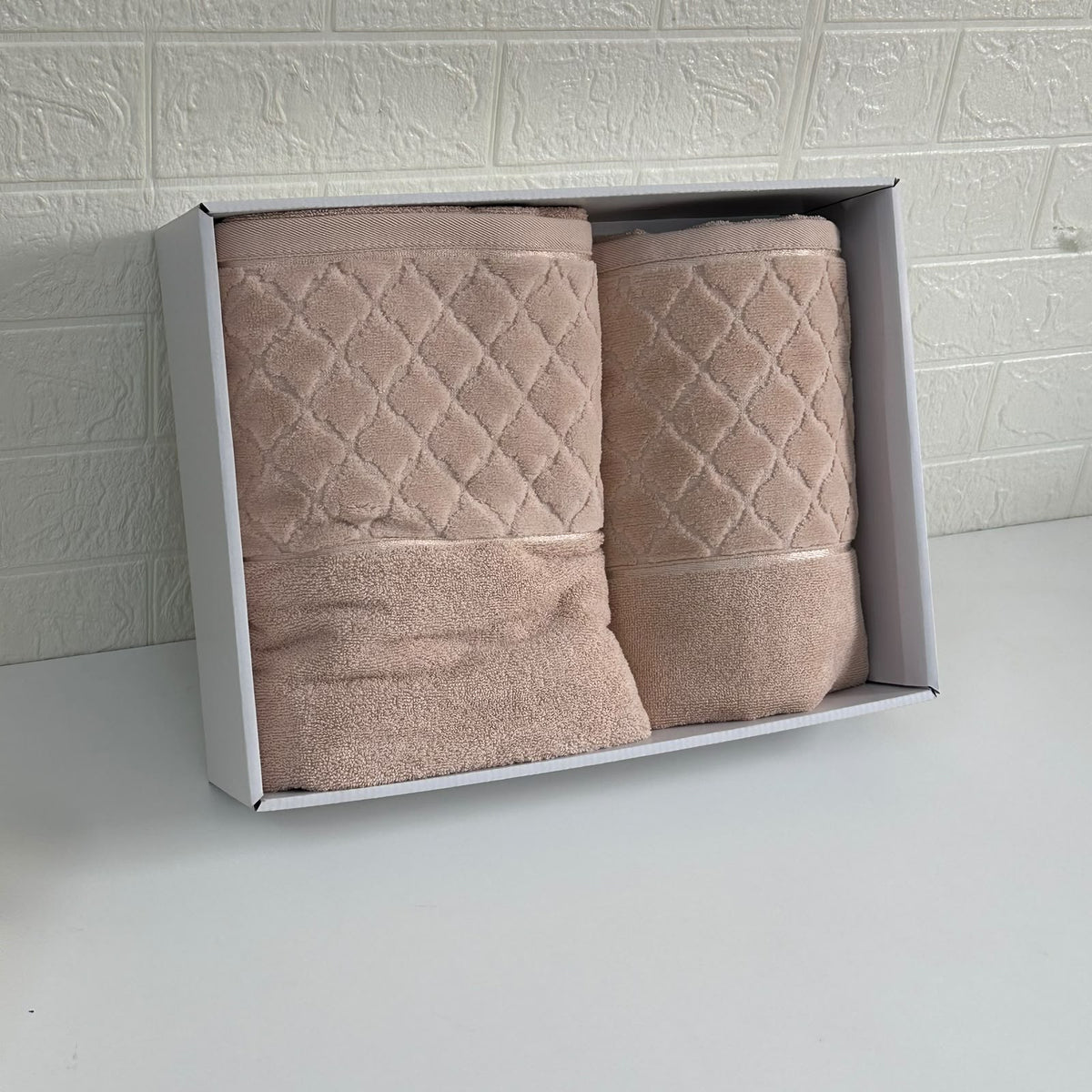 Cofret Drap de Bain Coton 150*90 cm et 90*50 cm