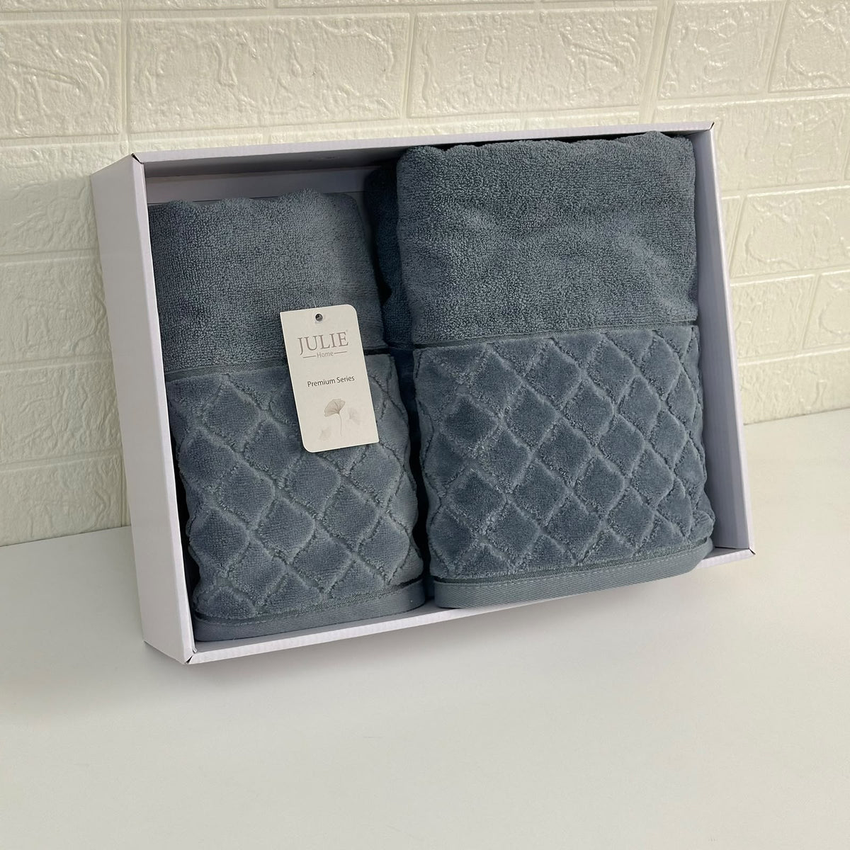 Cofret Drap de Bain Coton 150*90 cm et 90*50 cm
