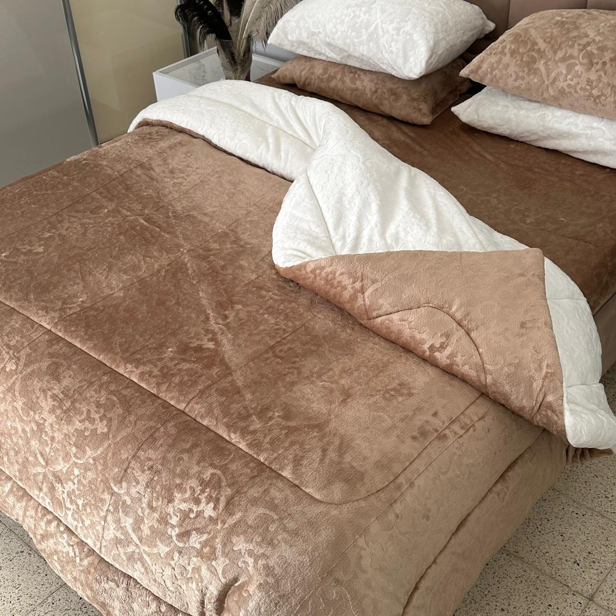 Ensemble Couette Double Face Polaire Ultra Douce 5 pièces