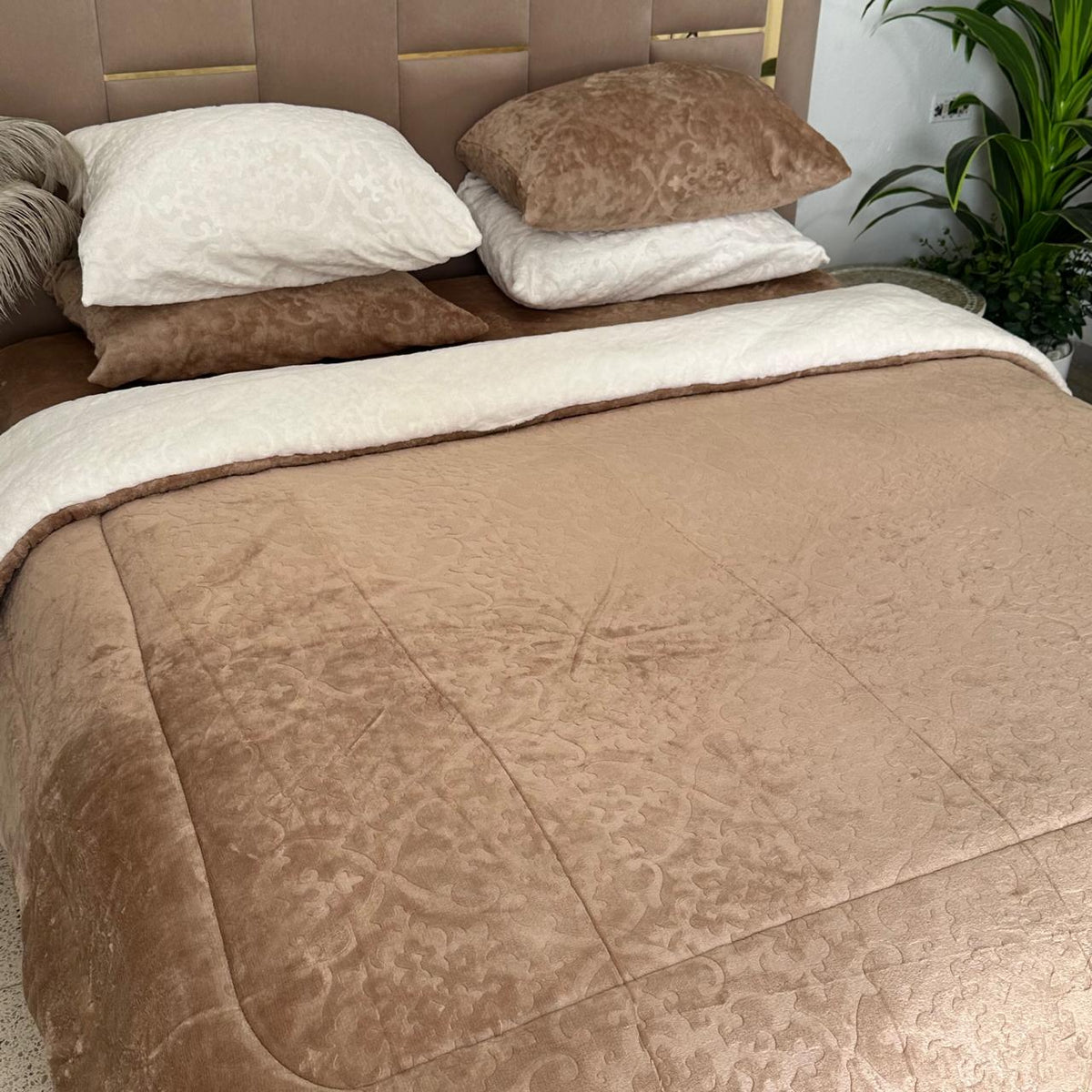 Ensemble Couette Double Face Polaire Ultra Douce 5 pièces