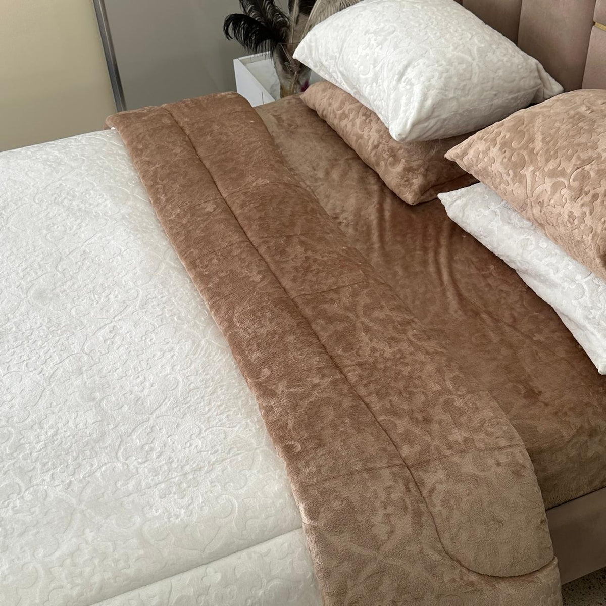 Ensemble Couette Double Face Polaire Ultra Douce 5 pièces