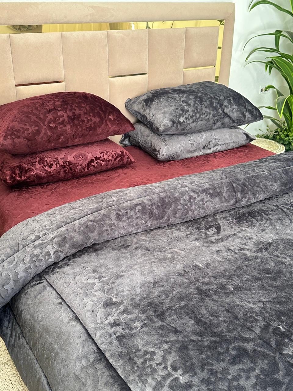 Ensemble Couette Double Face Polaire Ultra Douce 5 pièces