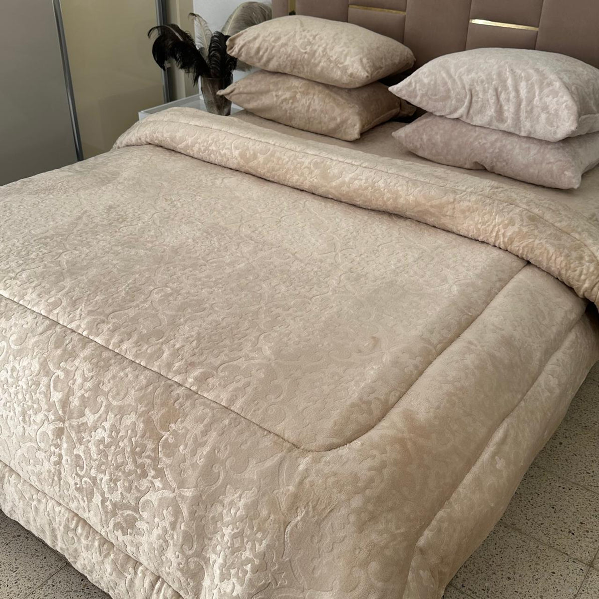 Ensemble Couette Double Face Polaire Ultra Douce 5 pièces