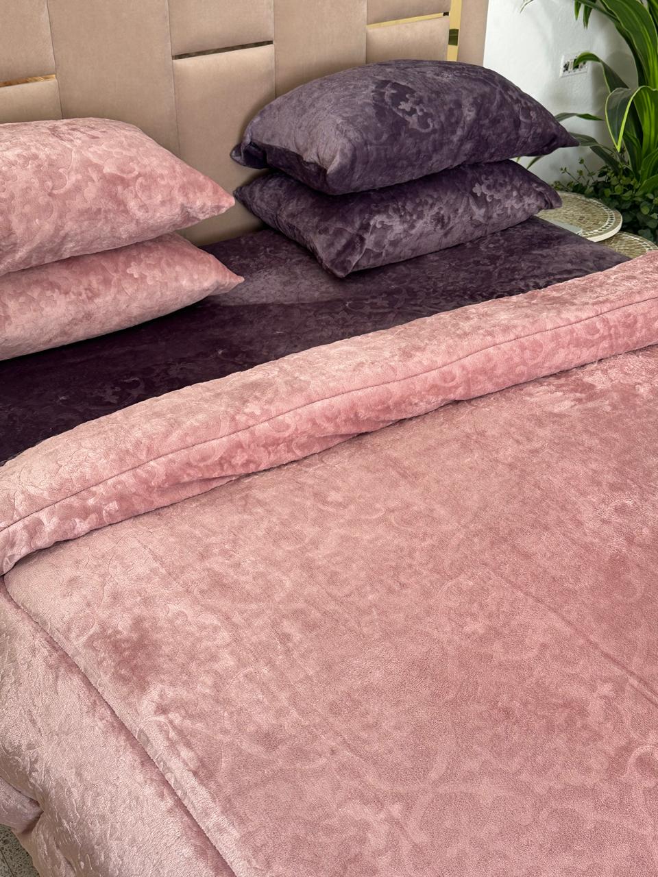 Ensemble Couette Double Face Polaire Ultra Douce 5 pièces