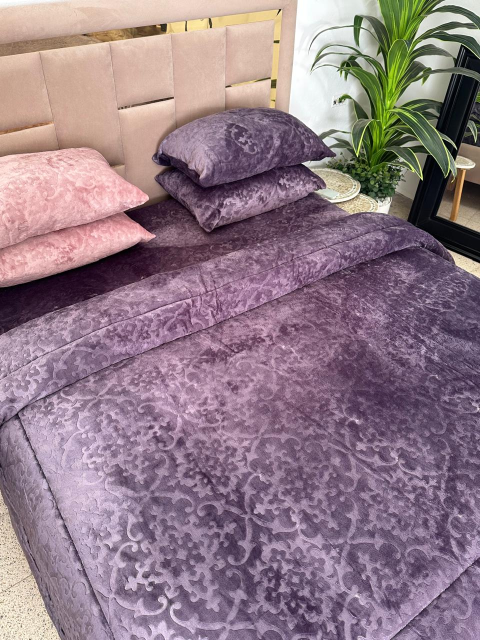Ensemble Couette Double Face Polaire Ultra Douce 5 pièces