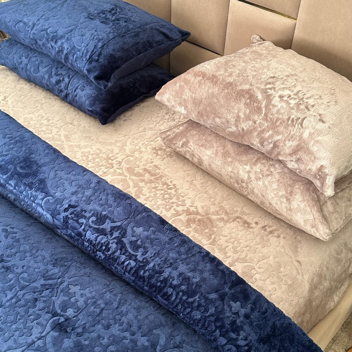 Ensemble Couette Double Face Polaire Ultra Douce 5 pièces