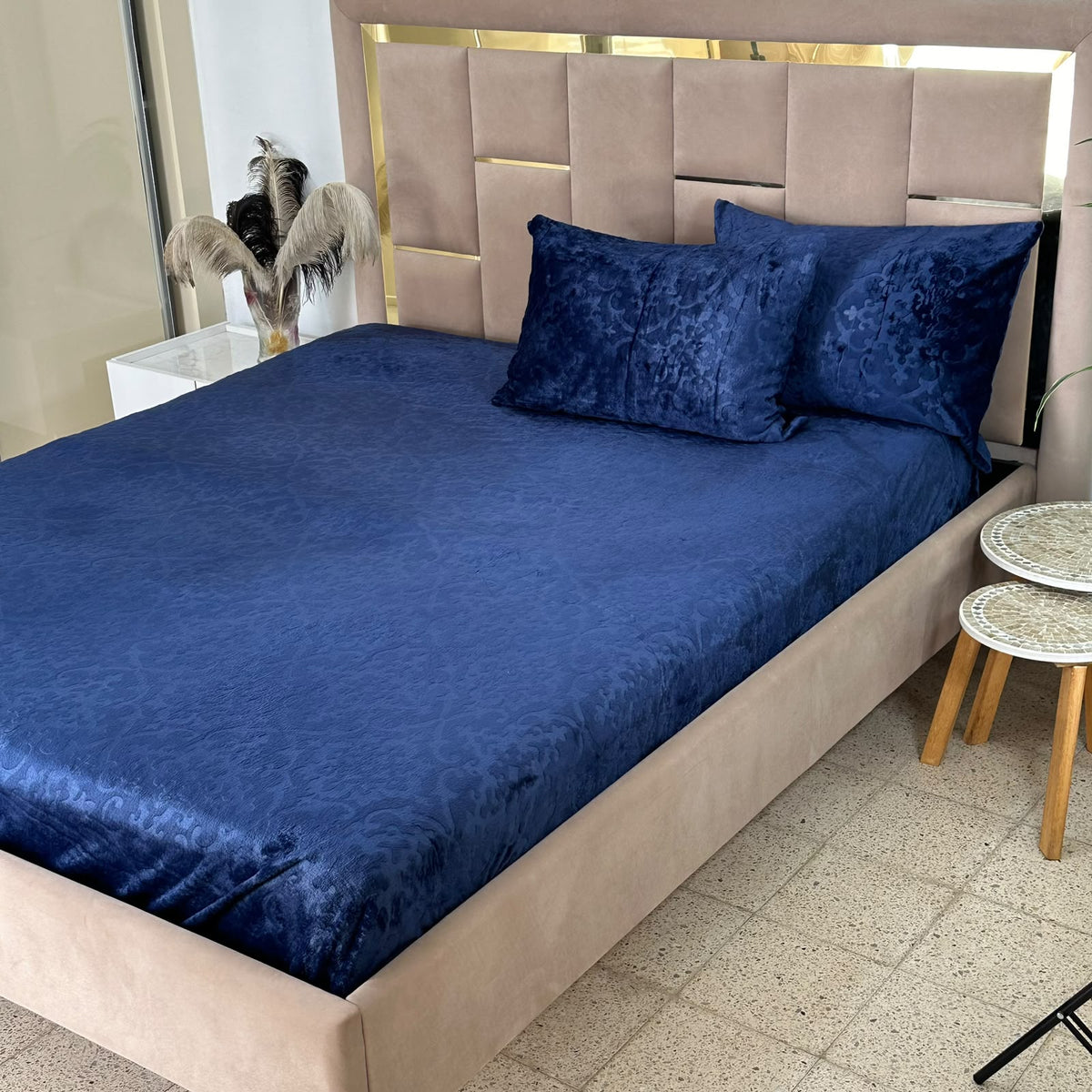 Housse de Mateals en Polaire Ultra Douce - Qualité premium - BLEU ROI