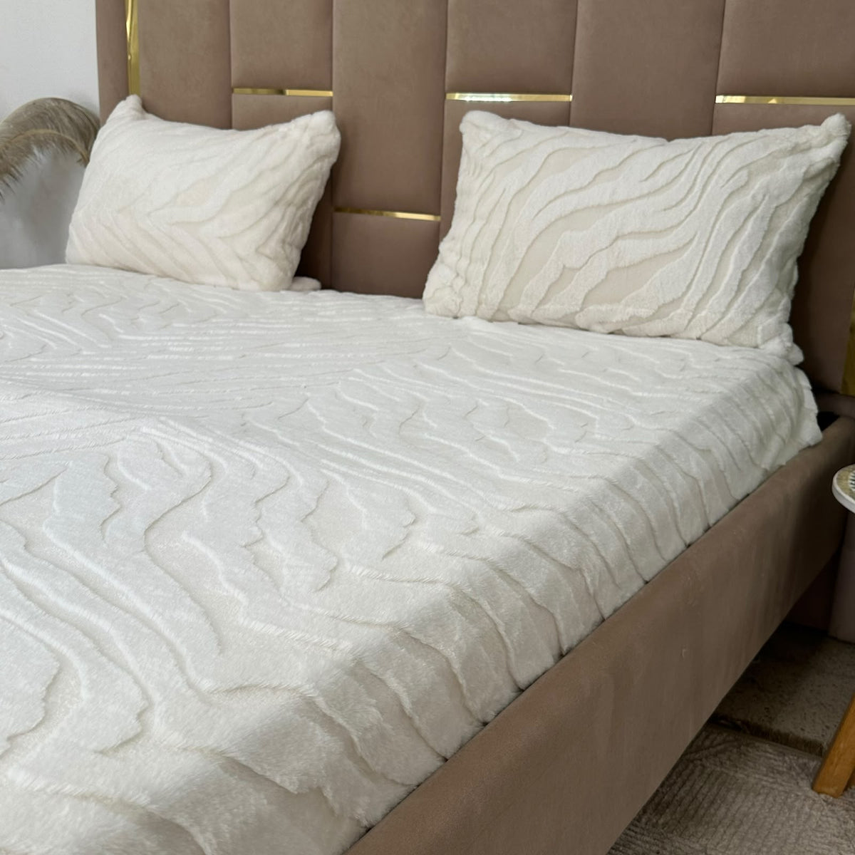 Housse De Matelas Forrure de Lapin