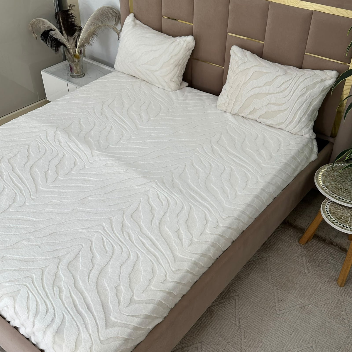 Housse De Matelas Forrure de Lapin