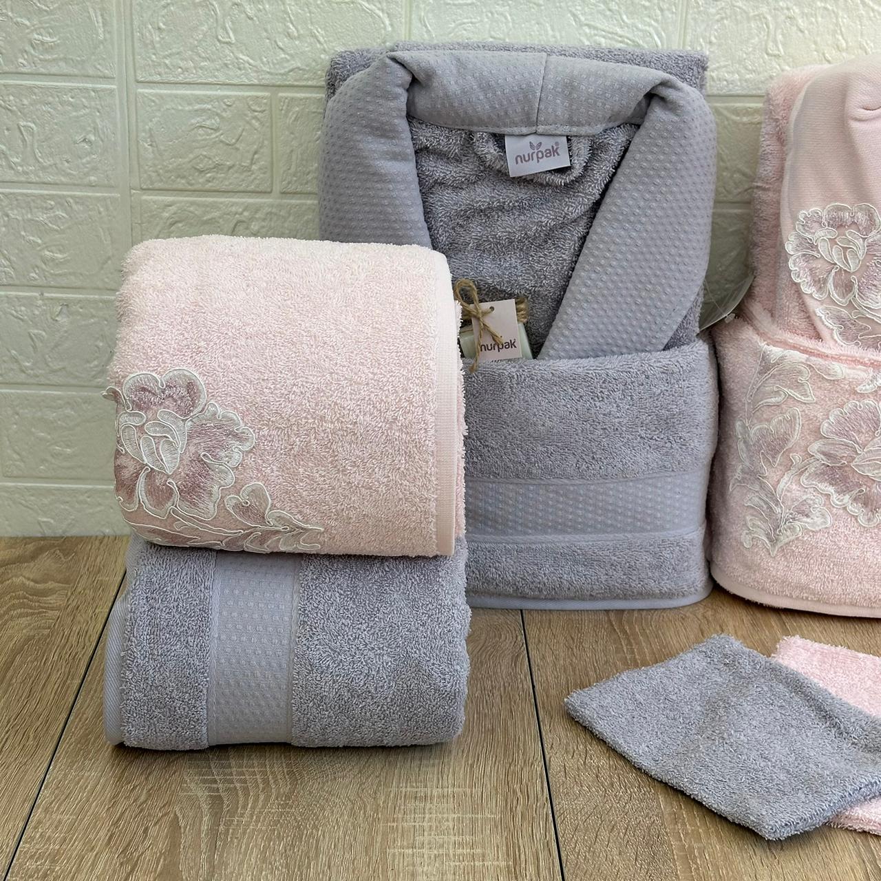 Ensemble Sortie de Bain 6 pièces 100% Coton