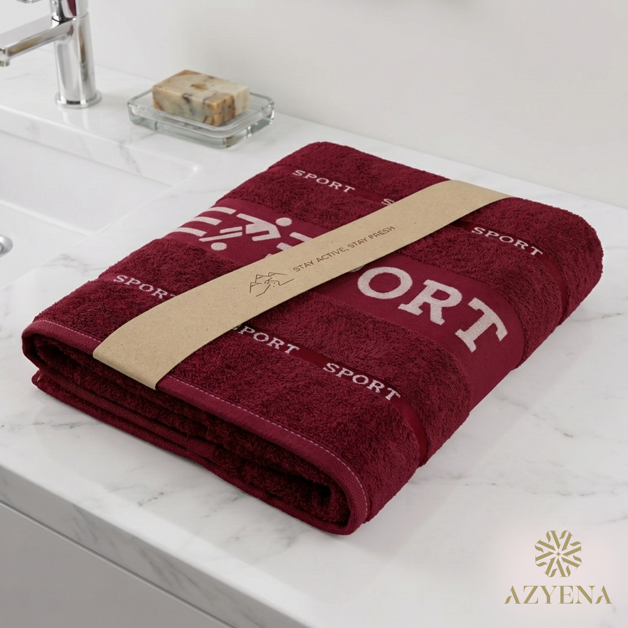 Serviette de Bain Coton 140×70 cm – Polyvalente Sport et Plage