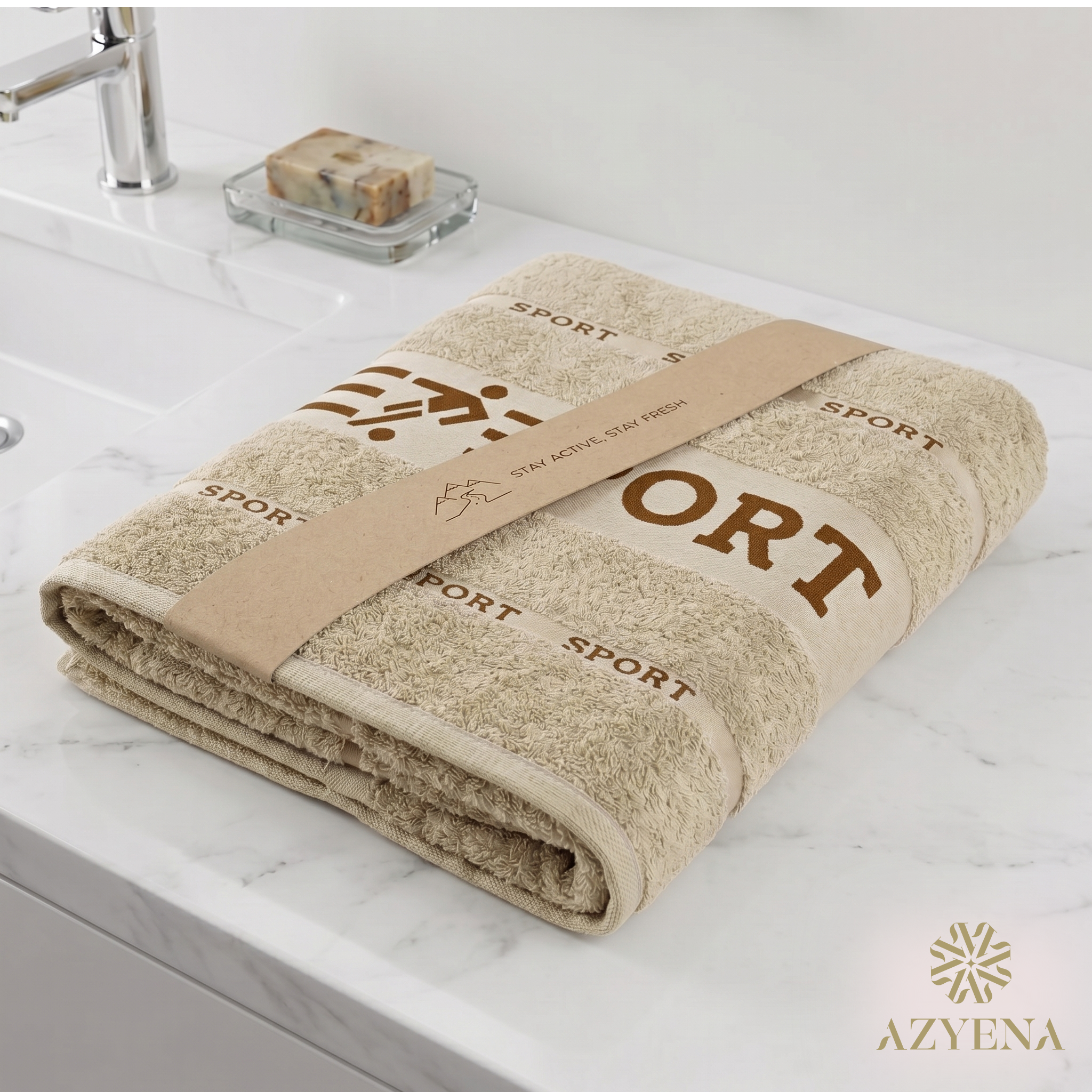 Serviette de Bain Coton 140×70 cm – Polyvalente Sport et Plage