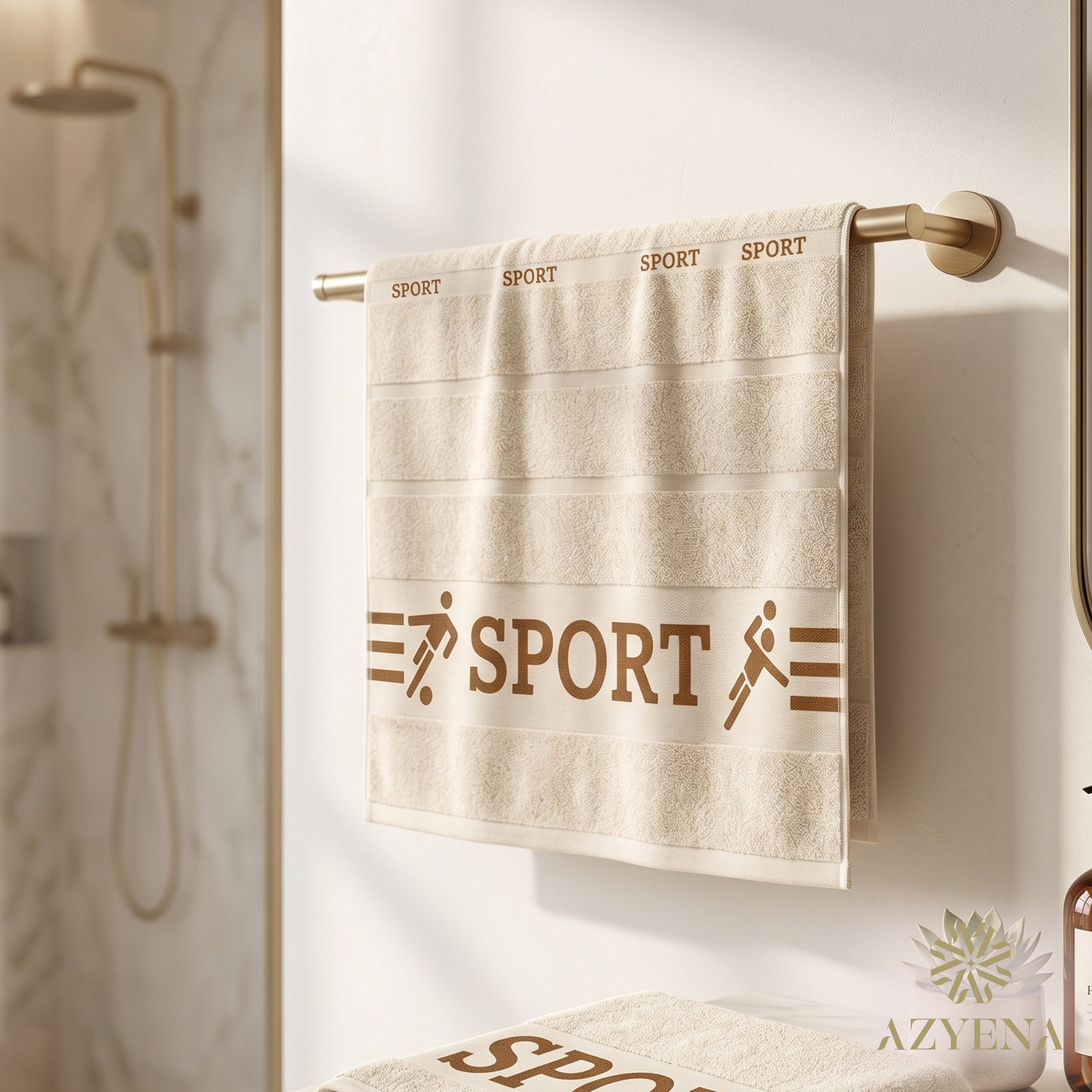 Serviette de Bain Coton 140×70 cm – Polyvalente Sport et Plage