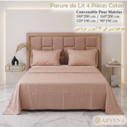 Parure de Lit 4 pièces en coton microfibre de qualité supérieure