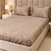 Housse de Mateals en Polaire Ultra Douce - Beige Caramel