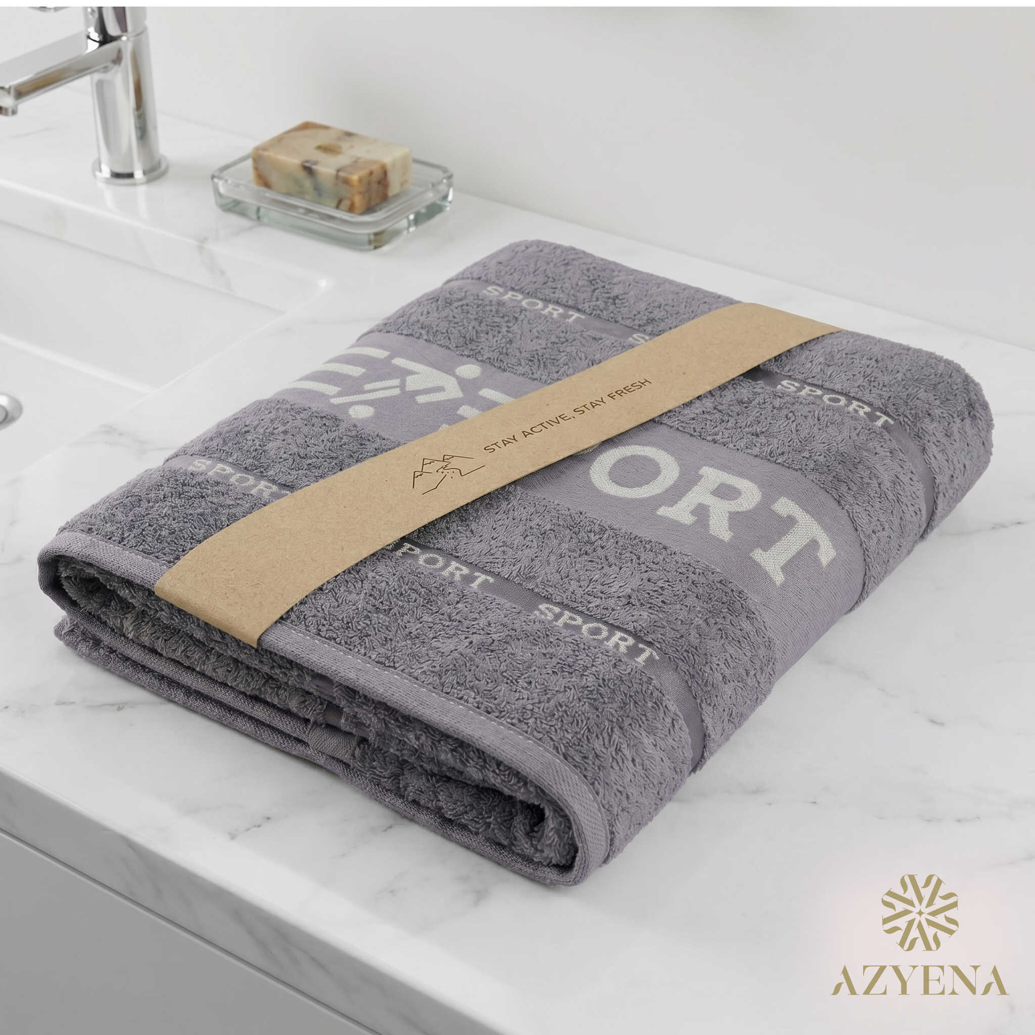 Serviette de Bain Coton 140×70 cm – Polyvalente Sport et Plage