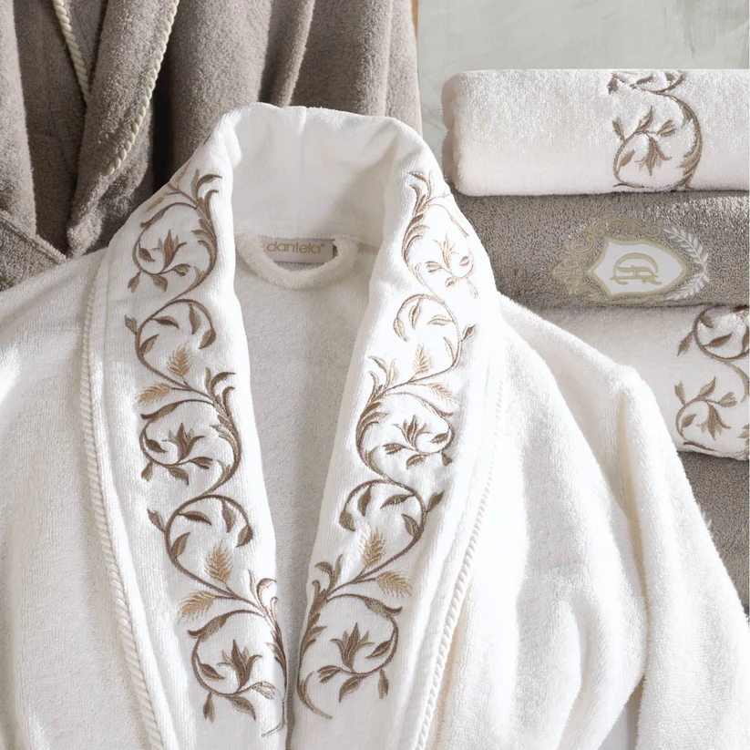 Ensemble Magnifique de Peignoirs Janset - 6 Pièces en Coton Turc de Qualité Supérieure