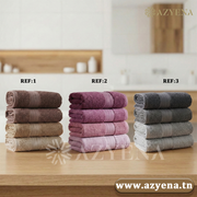 Remise 10% - Pack de 4 serviettes de Visage Coton 90*50 cm