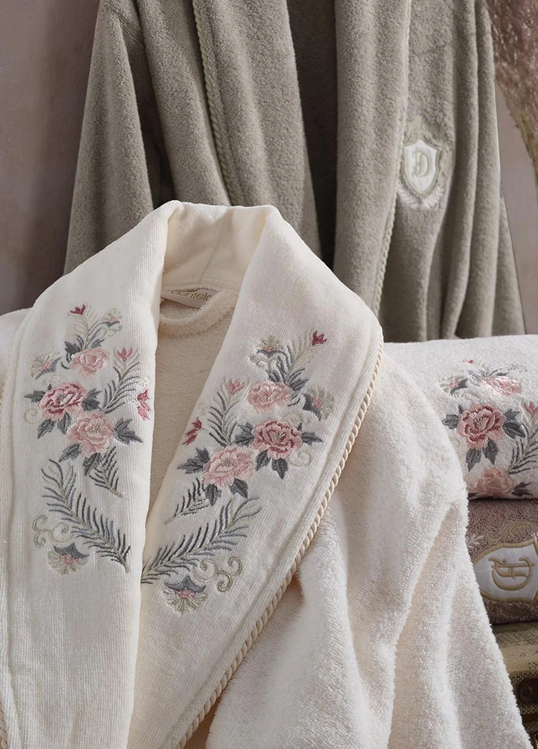 Ensemble Magnifique de Peignoirs Janset - 6 Pièces en Coton Turc de Qualité Supérieure