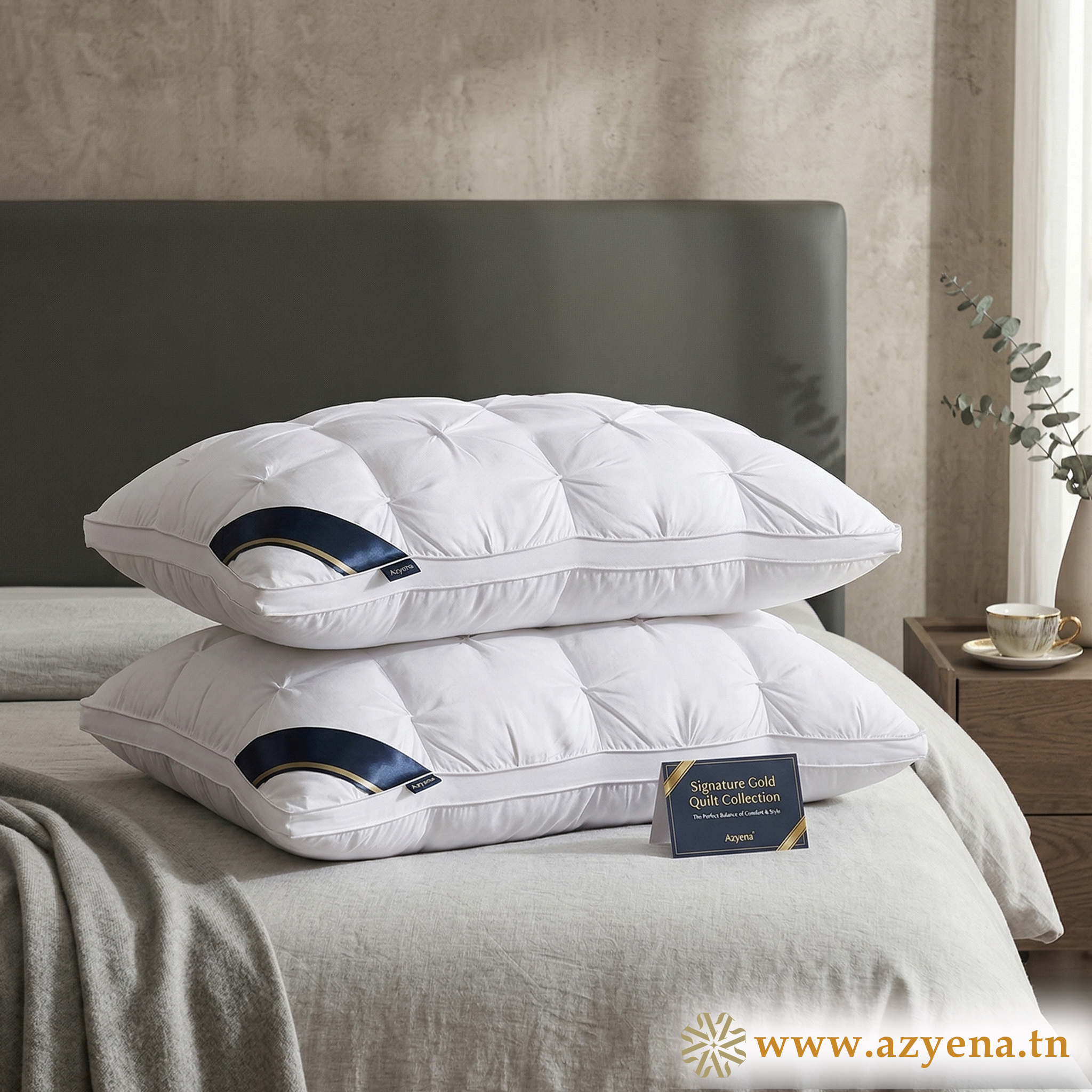 Oreillers de Confort Premium Microfibre Siliconée 50*70 cm
