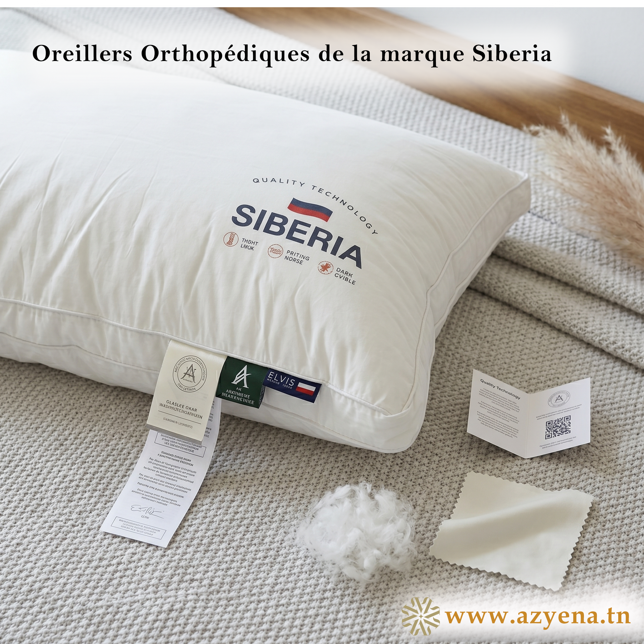 Oreillers Confort  Premium- En mémoire de forme  50*70 cm