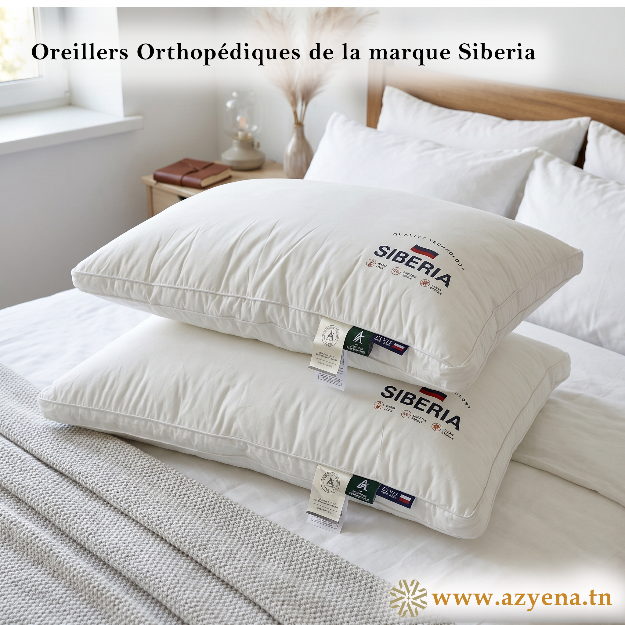 Oreillers Confort  Premium- En mémoire de forme  50*70 cm