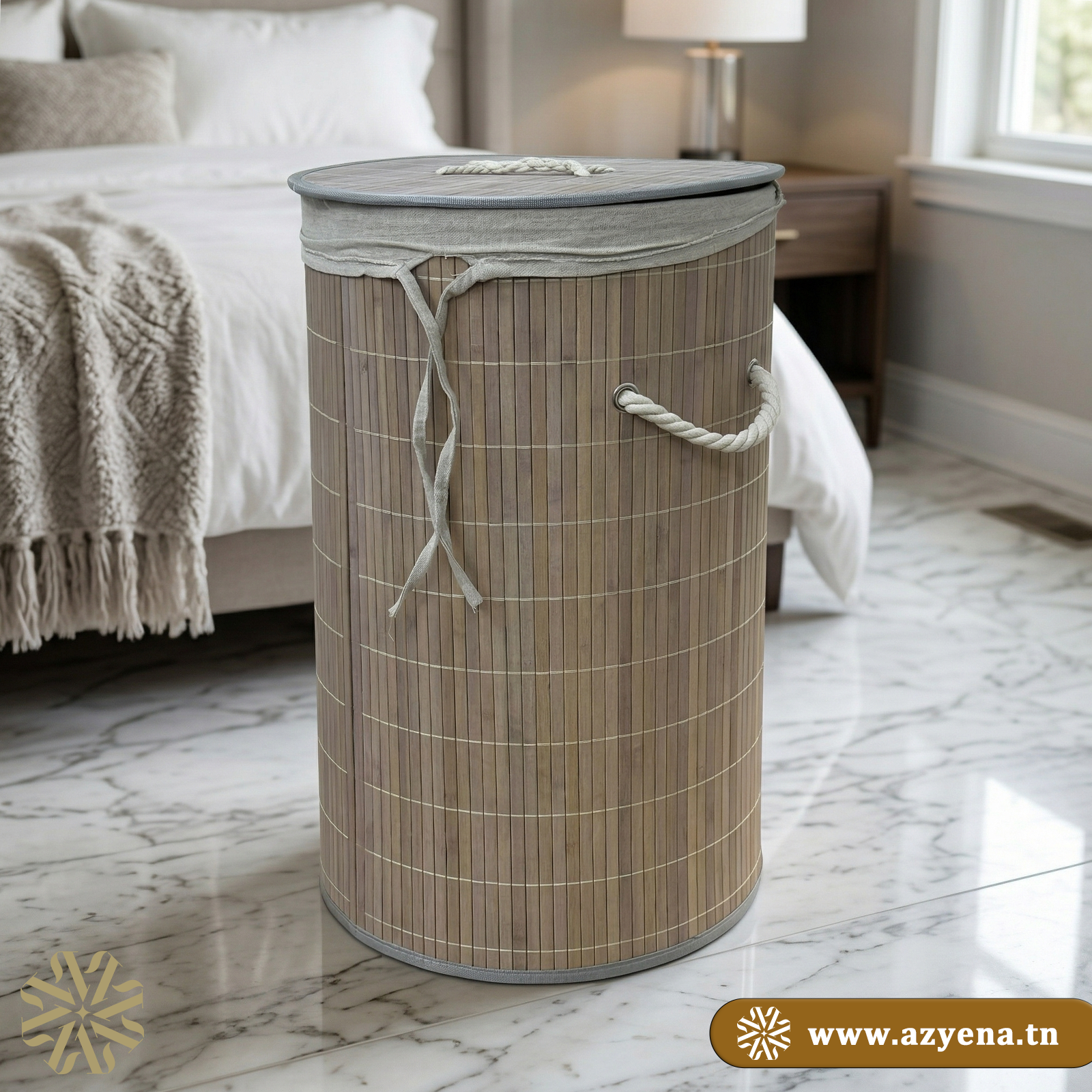 Panier de Rangement Pliable en Bambou – L’Alliance de l'Élégance et du Pratique