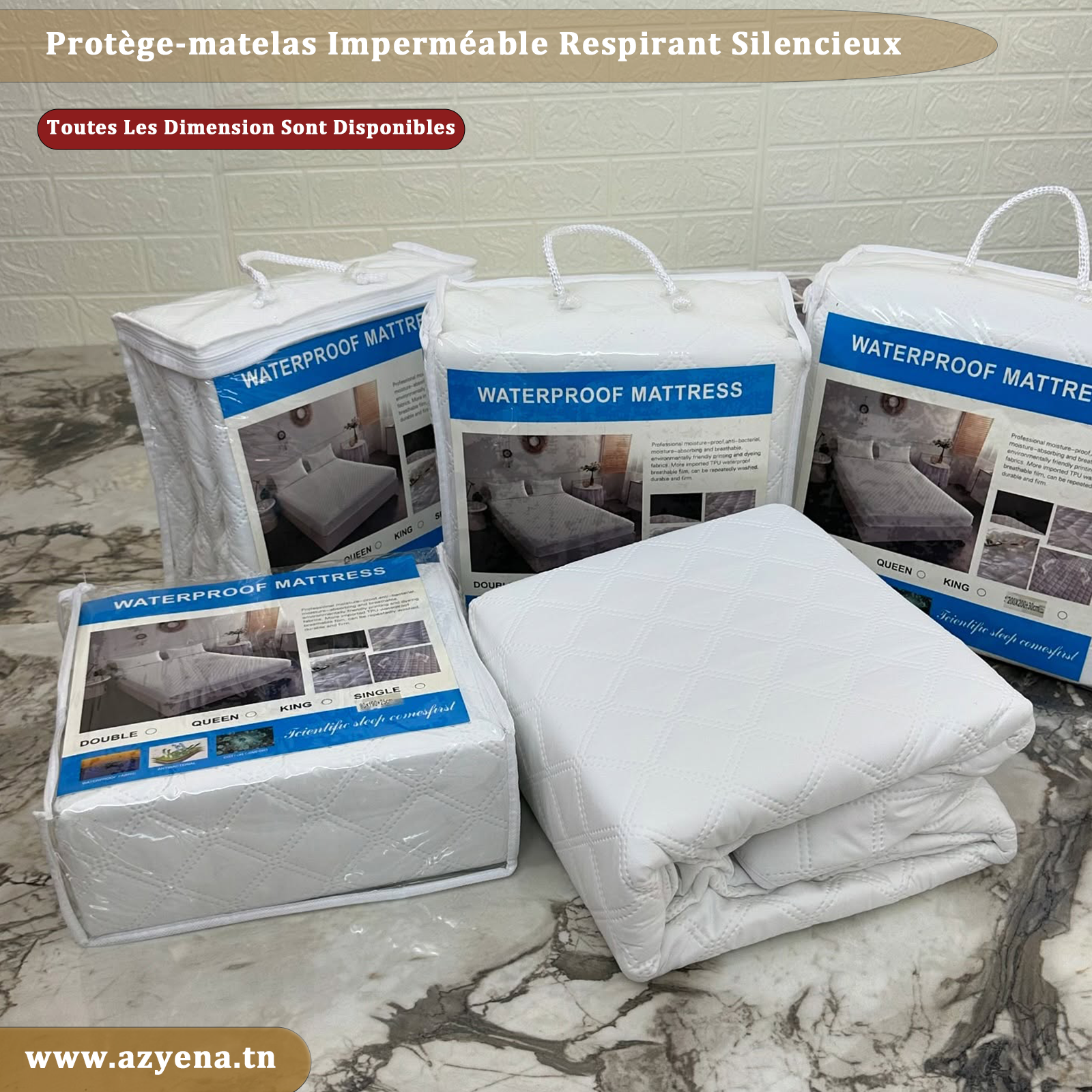 Protège-Matelas Imperméable Extra-Profondeur – Confort & Protection Maximale