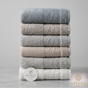 Lot de 6 serviettes de Bain en Bambou Ultra Lux - Haut Qualité