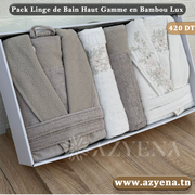 Cofret Sortie de Bain 6 pièces de tres Haut qualité de la marque Pupilla Collection