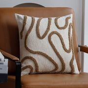 Taies Décoratives Brodées à la Main 45x45 cm - Qualité Artisanale Premium