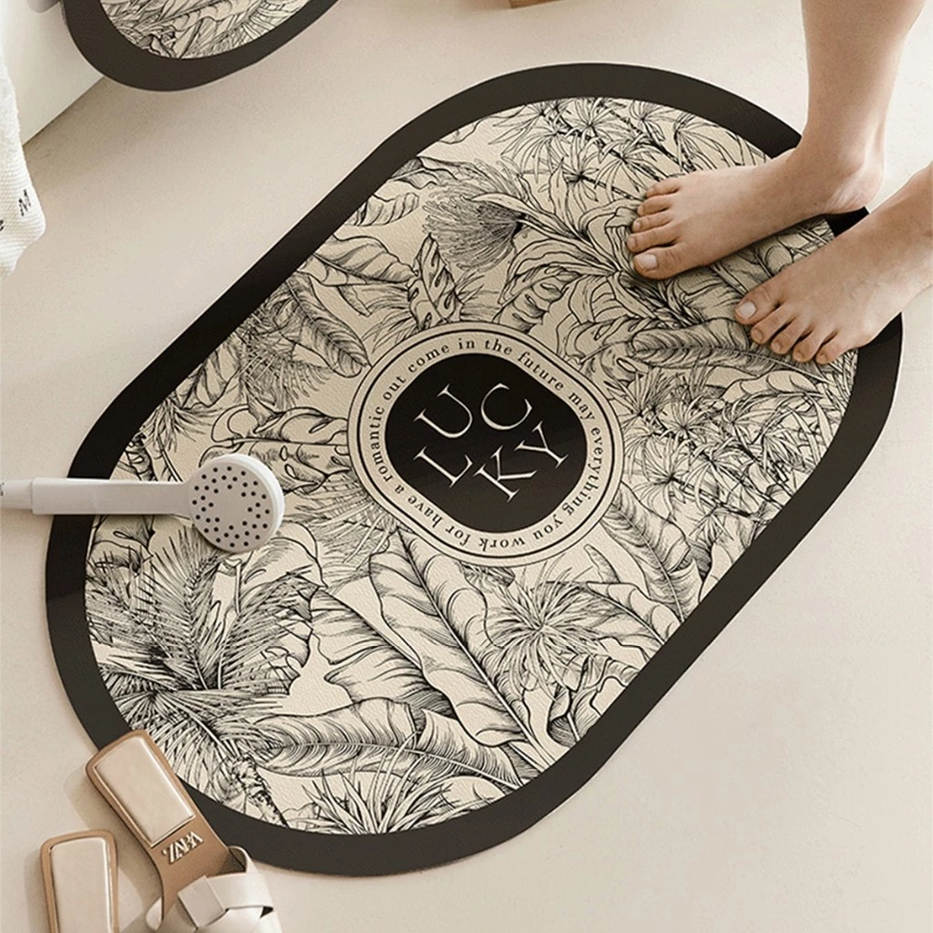 Ensemble 2 Tapis Salle Design Moderne Antidérapante , Absorbante