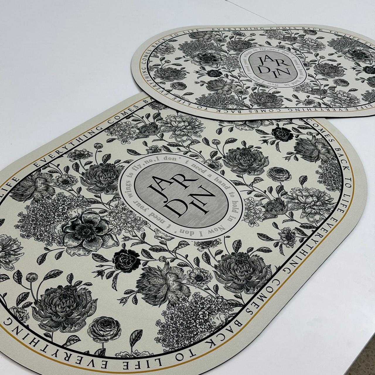 Ensemble 2 Tapis Salle Design Moderne Antidérapante , Absorbante