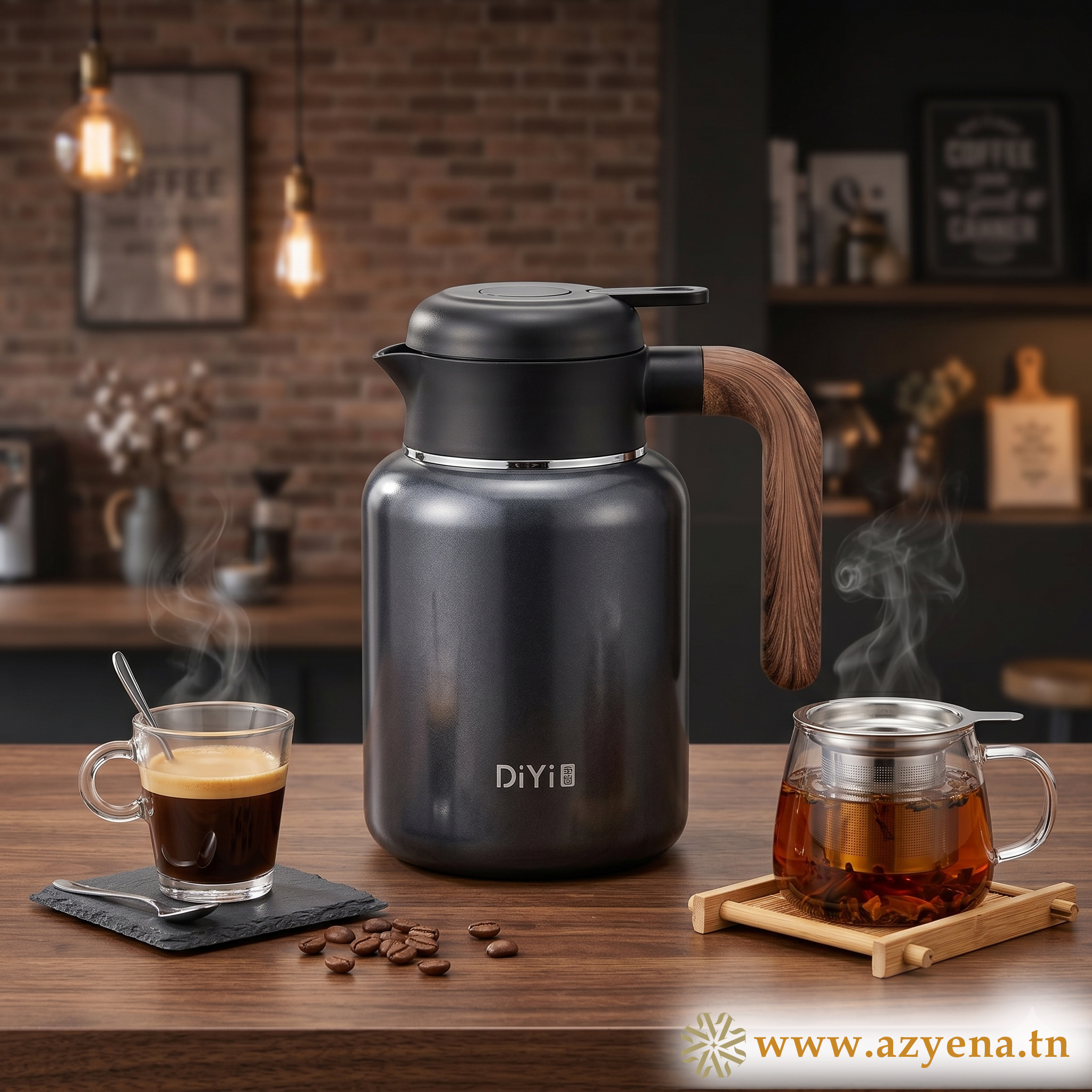 Thermos 1.2 Aluminium-Cuivre | Isolation 24h | Certifié Qualité