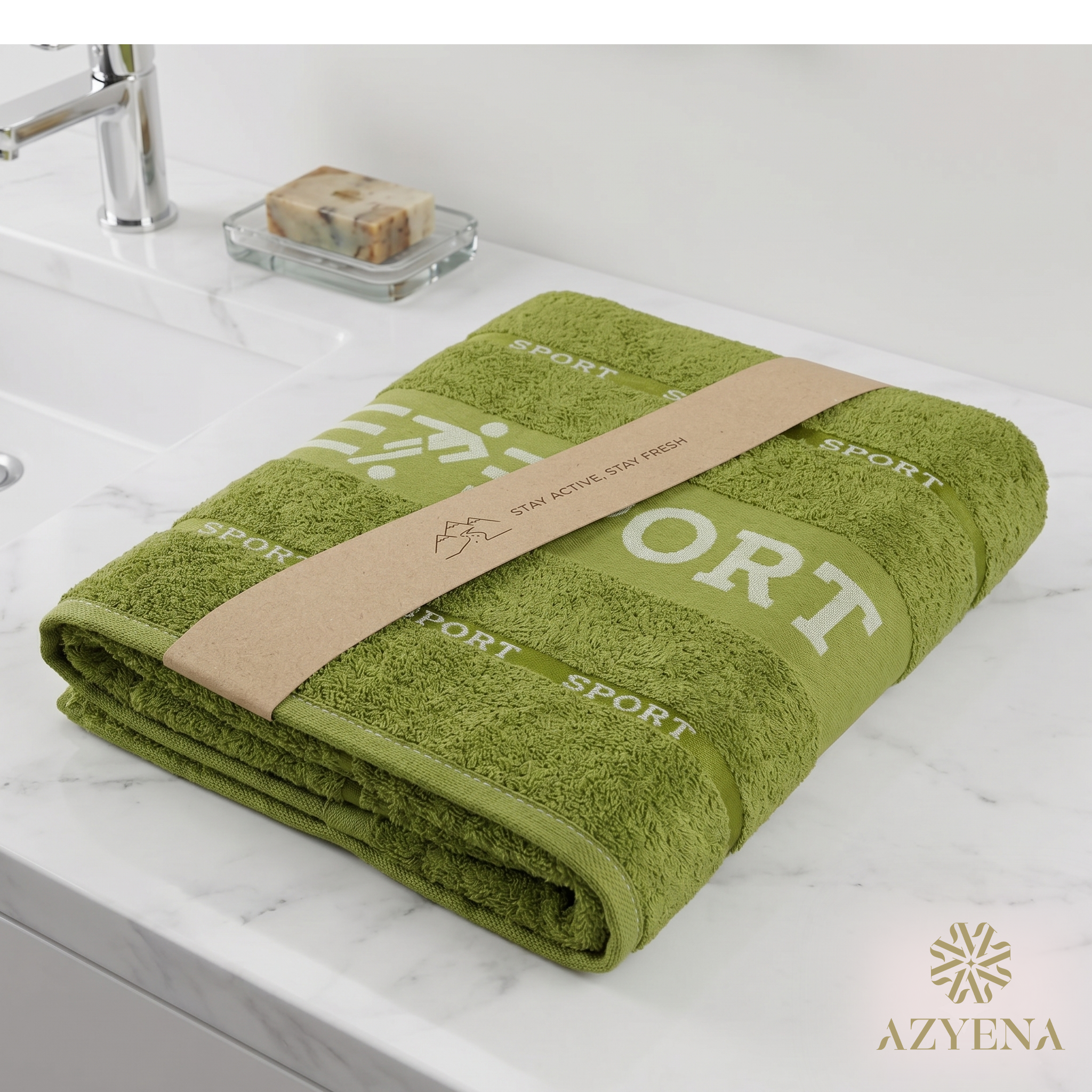 Serviette de Bain Coton 140×70 cm – Polyvalente Sport et Plage